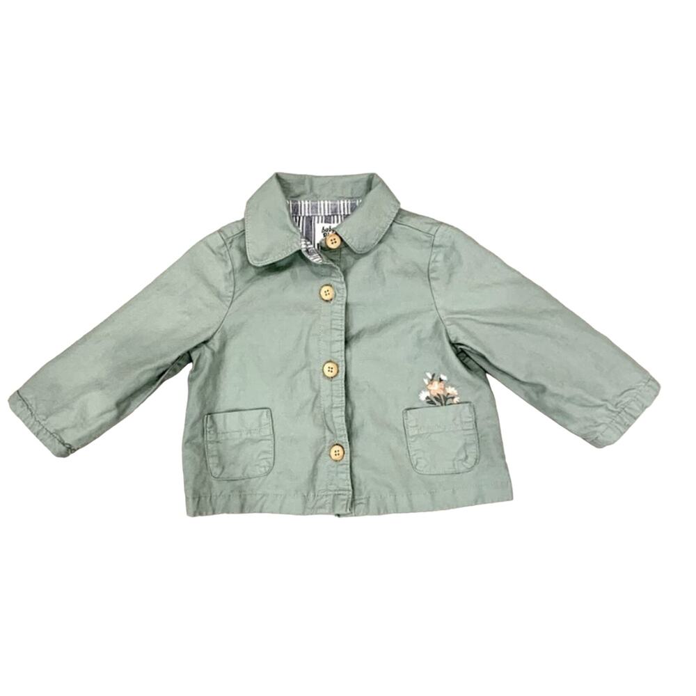 Baby b’Gosh Sage Green Button Down Light Jacket